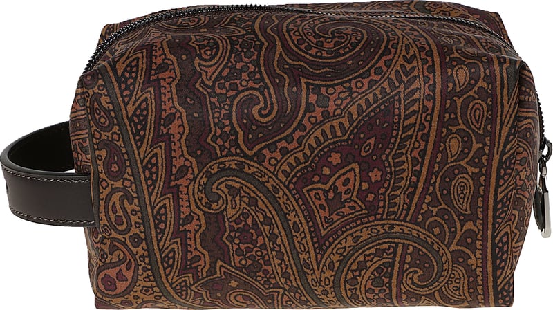 Small Pouch Print Arnica Brown