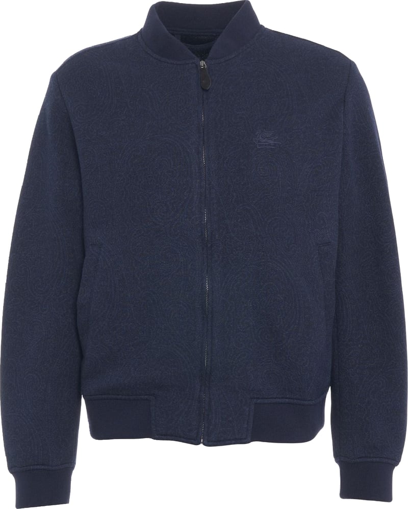 Bomber jacket with logo embroidery