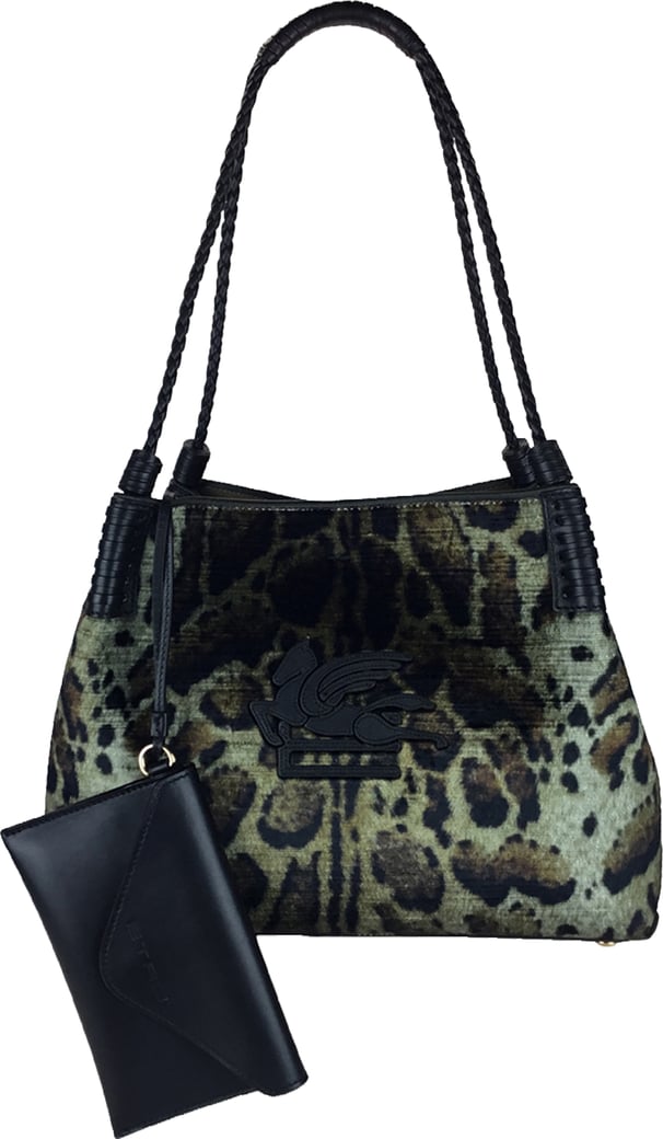 Libra Tote bag with leopard print
