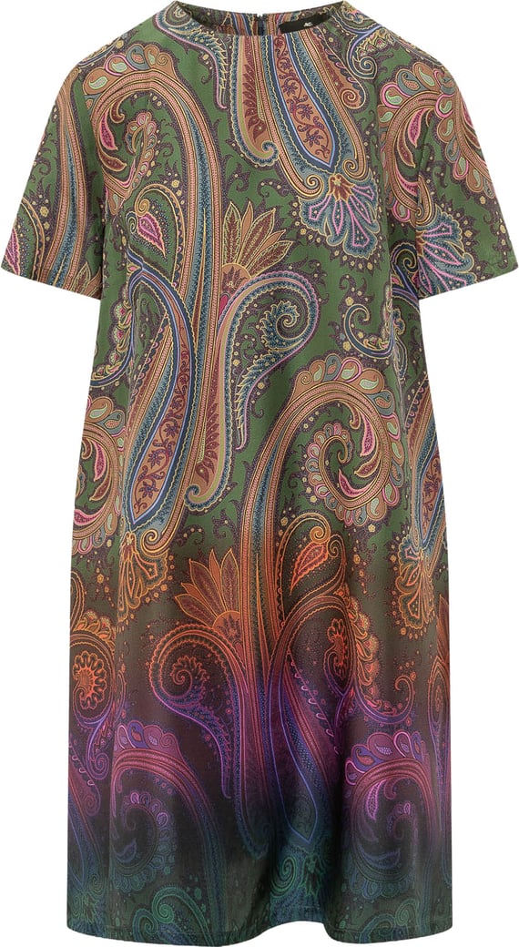 Abito Midi con Motivo Paisley