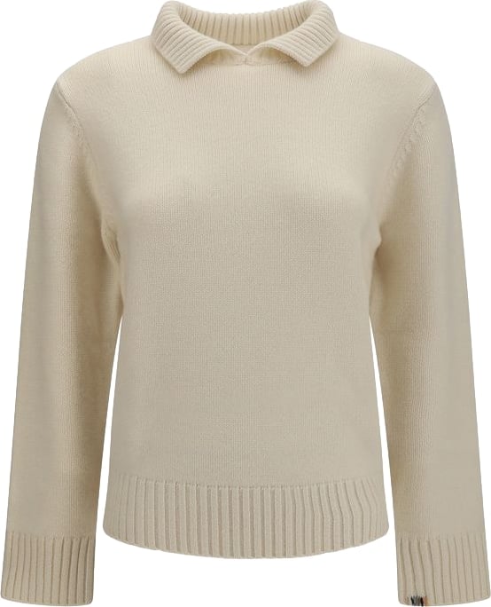 Extreme Cashmere White Cashmere Sweater