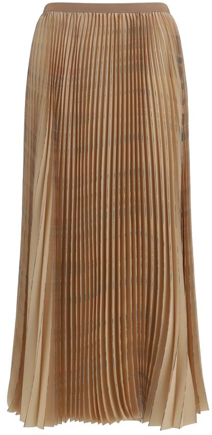Fabiana Filippi Beige Polyester Midi Skirt