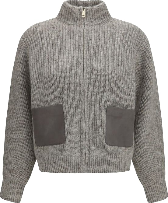 Fabiana Filippi Gray Wool Oves Aries Sweatshirt