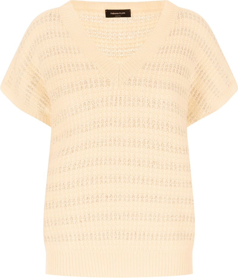 Fabiana Filippi Embroidered wool blend sweater