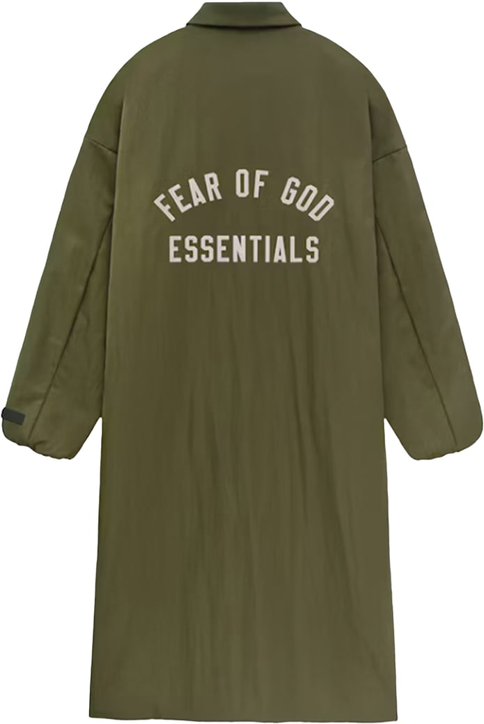 Fear of God Essentials Textured Nylon Field Trench 'Military'