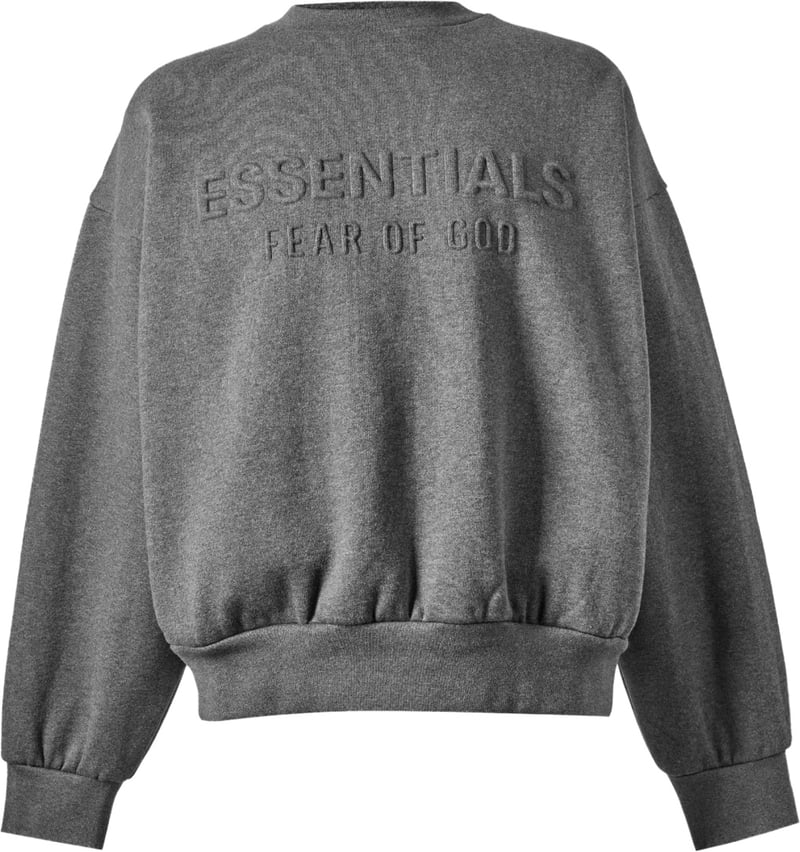Essentials Embossed Logo Crewneck Sweatshirt
