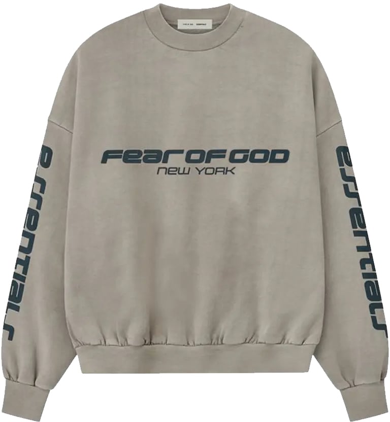 Fear of God Essentials Heavy Fleece Cropped Relaxed Sweatshirt 'Smoke Grey'