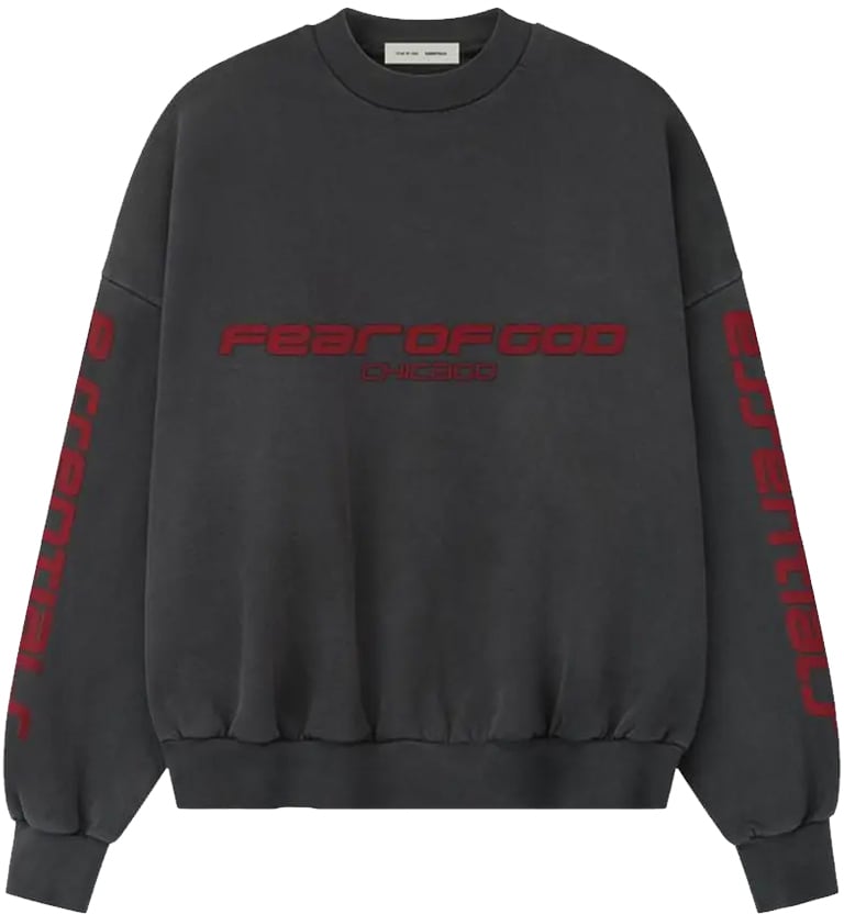 Fear of God Essentials Chicago Heavy Fleece Cropped Sweatshirt 'Iron Grey'