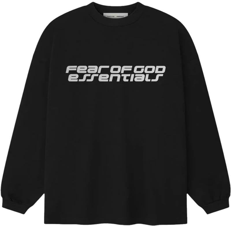 Fear of God Essentials Ponte 90s Long Sleeve Tee 'Vintage Black'