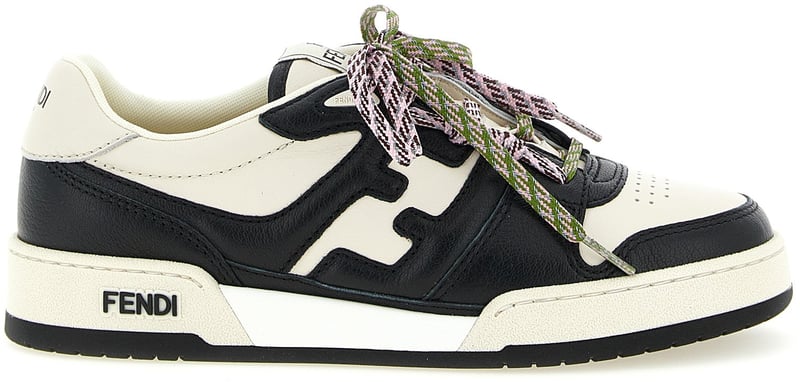 Fendi Bicolor Calfskin Athletic Sneakers