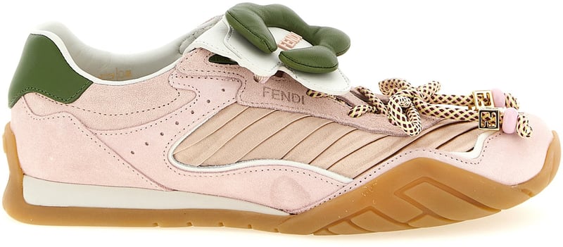 Fendi Multicolor Calfskin Athletic Sneakers