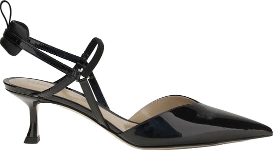 Fendi Black Calf Leather Bos Taurus Pumps