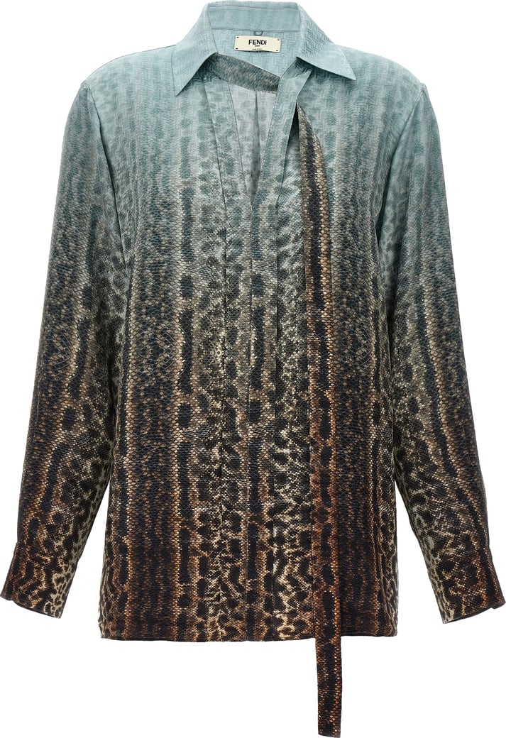 Fendi Multicolor Silk Blouse
