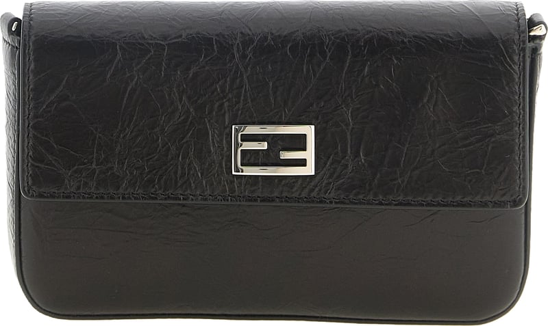 Fendi Black Calfskin Cardholder