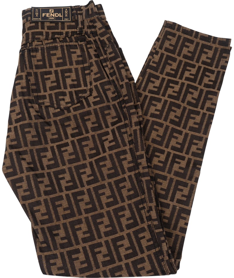 Fendi FF Monogram Women Jeans (DE 38-40 / IT 41)
