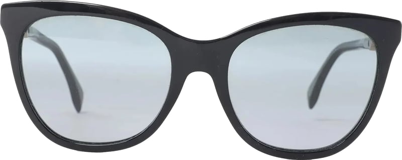 Fendi Zucca FF Logo Wayfarer Sunglasses in Black