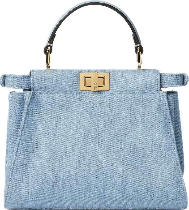 Fendi Peekaboo Mini Light Blue Denim Bag