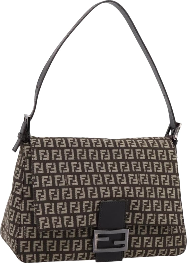 Fendi Mamma Baguette Zucca Jacquard Velvet Medium