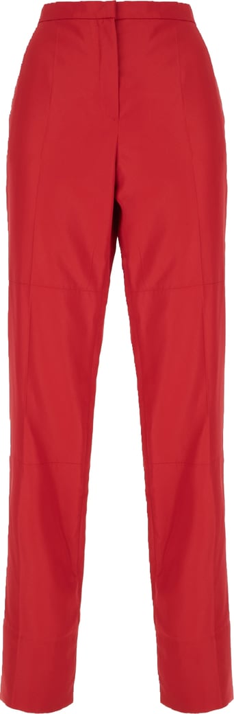 Fendi Red viscose blend pant