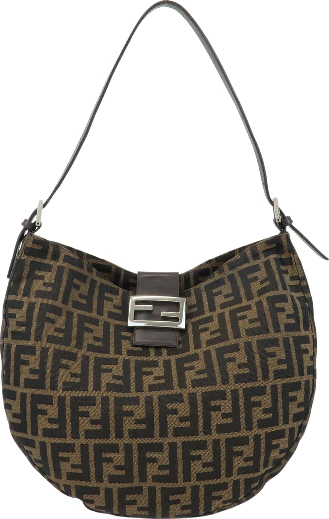 Fendi Flap Hobo Zucca Canvas Medium