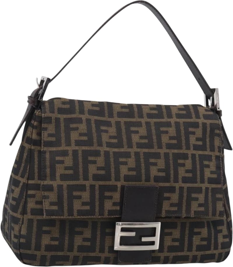 Fendi Mamma Baguette Zucca Jacquard Velvet Medium