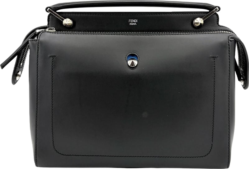 Fendi DotCom Convertible Satchel Leather Medium