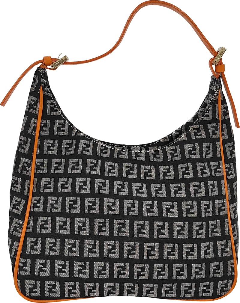 Fendi Zucchino Hobo Zucchino Canvas