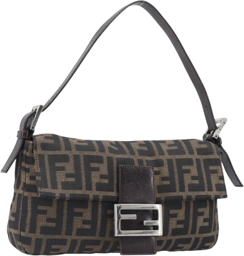 Fendi Mamma Baguette Zucca Jacquard Velvet Medium