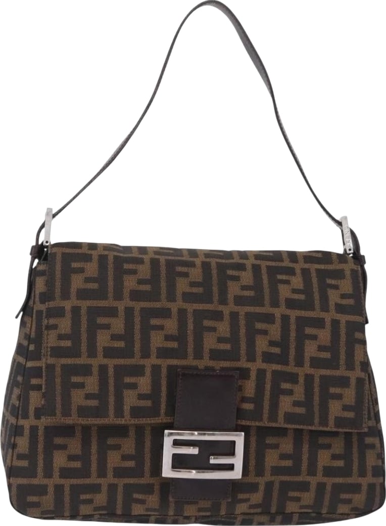 Fendi Zucchino Mamma Baguette Canvas Medium