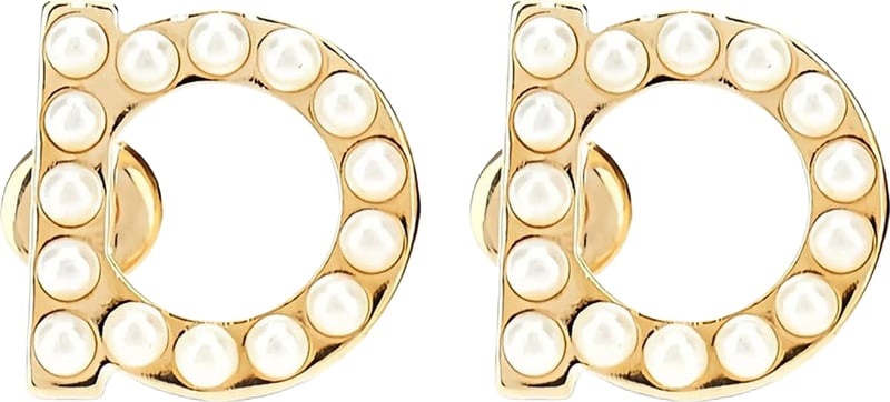 Ferragamo Gold Brass Earrings