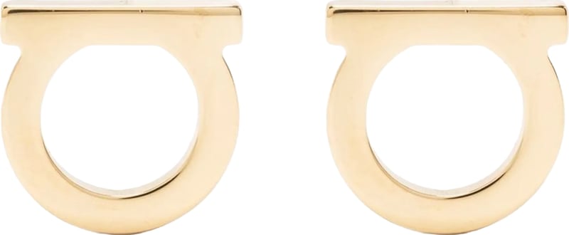 Ferragamo Gold Brass Earrings
