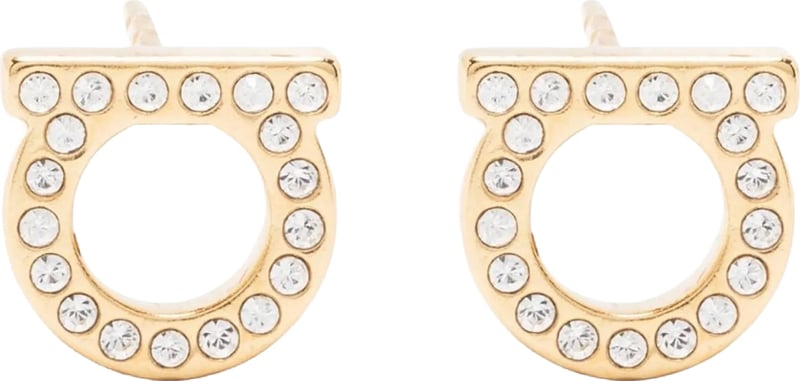Ferragamo Gold Brass Earrings