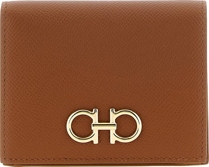 Ferragamo Brown Calfskin Cardholder