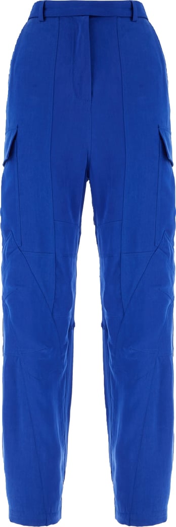 Ferragamo Electric blue lyocell cargo pants