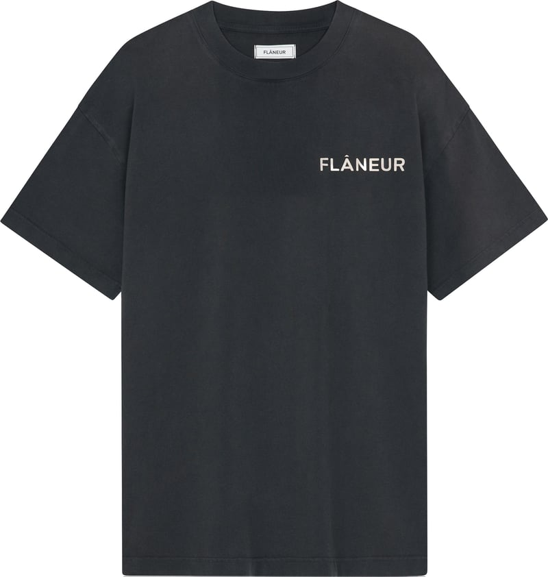 Double Logo T-Shirt Washed | Black