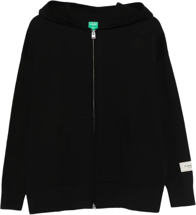 zipped hoodie taupe