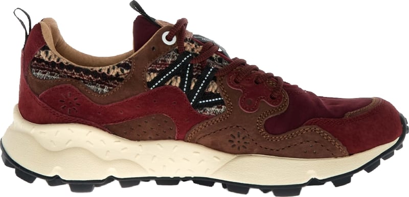 Dames Yamano Lage sneaker met veters Rood