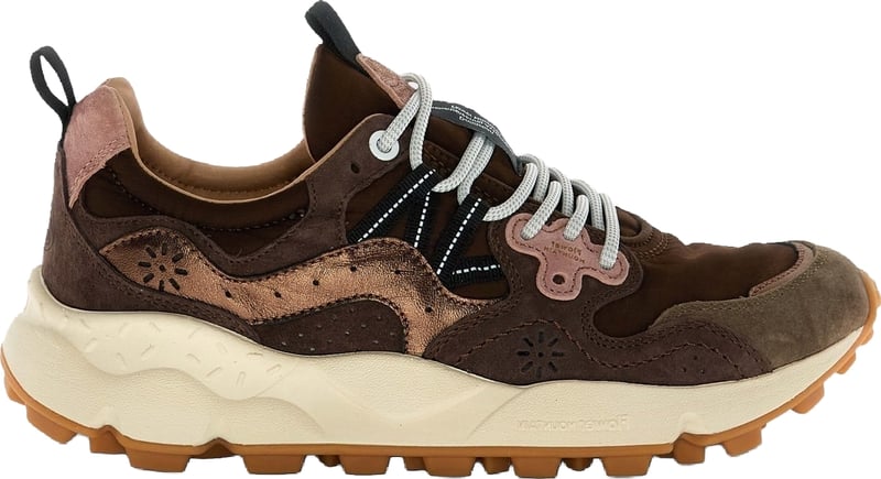 Dames Yamano Uni Lage sneaker met veters Bruin