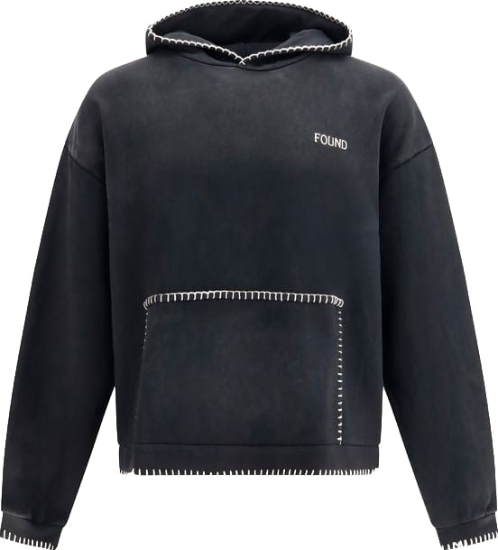 FOUND Black Cotton Sweatshirt