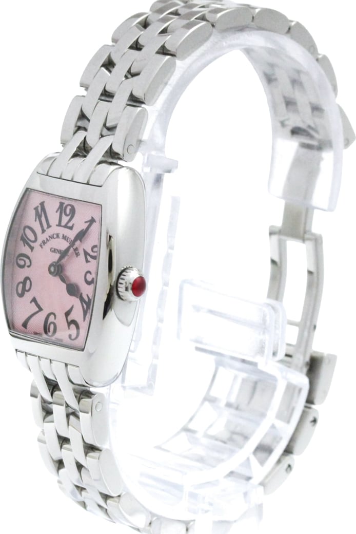 Franck Muller Cintree Curvex Quartz White Gold and Crocodile with Diamond Bezel 22
