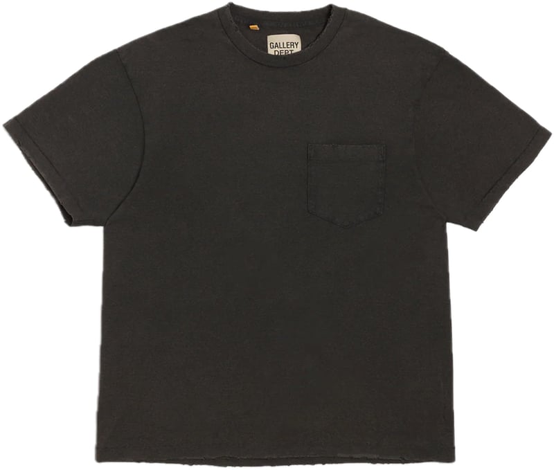 Gallery Dept. Plain Vintage Pocket Tee 'Black'