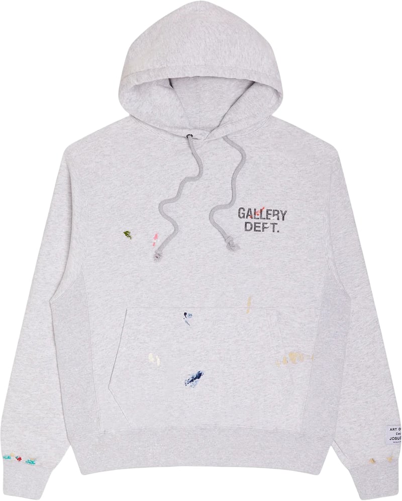 Gallery Dept. Paint Logo Hoodie 'Light Heather Grey'