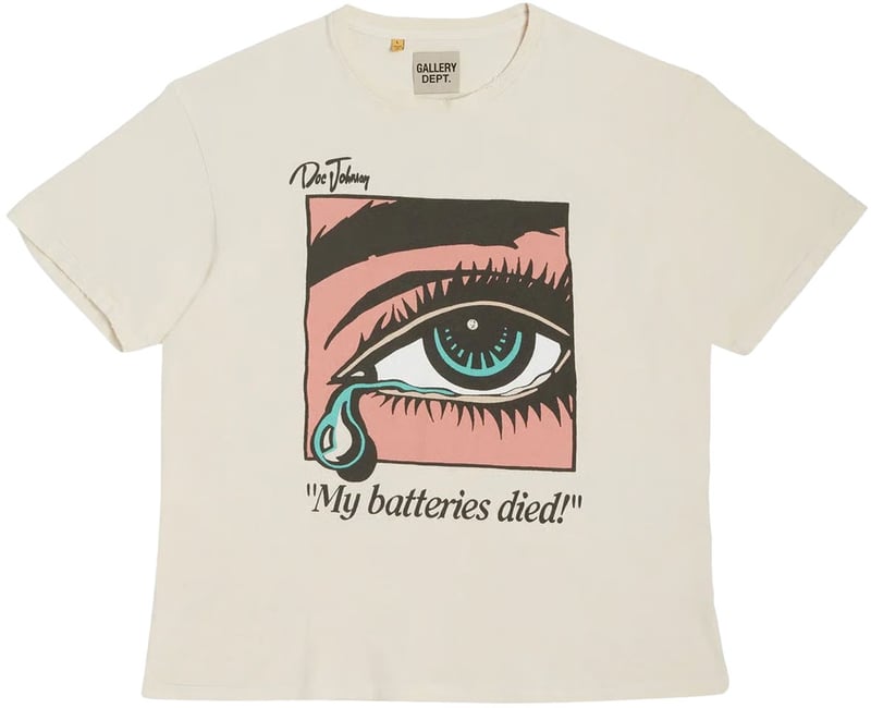 Gallery Dept. Dead Batteries T-Shirt (Antique White)