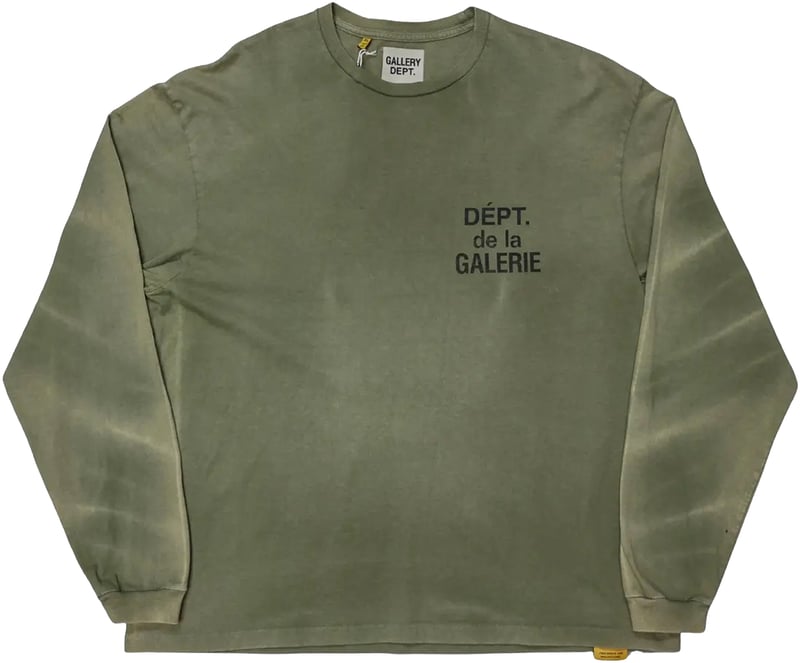 Gallery Dept. French Longsleeve 'Olive' (Vintage Washing)