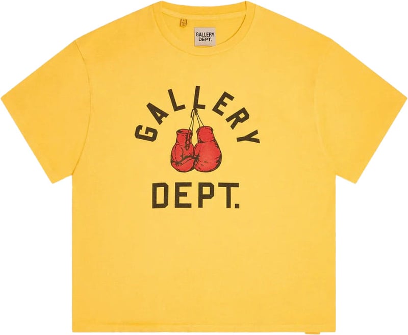 Gallery Dept. Boxing Merch Tee 'Goud Geel'