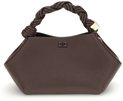 Ganni Brown Recycled Polyester Handbag