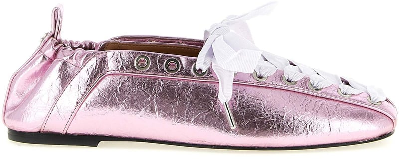 Ganni Multicolor Polyethylene Ballet Flats