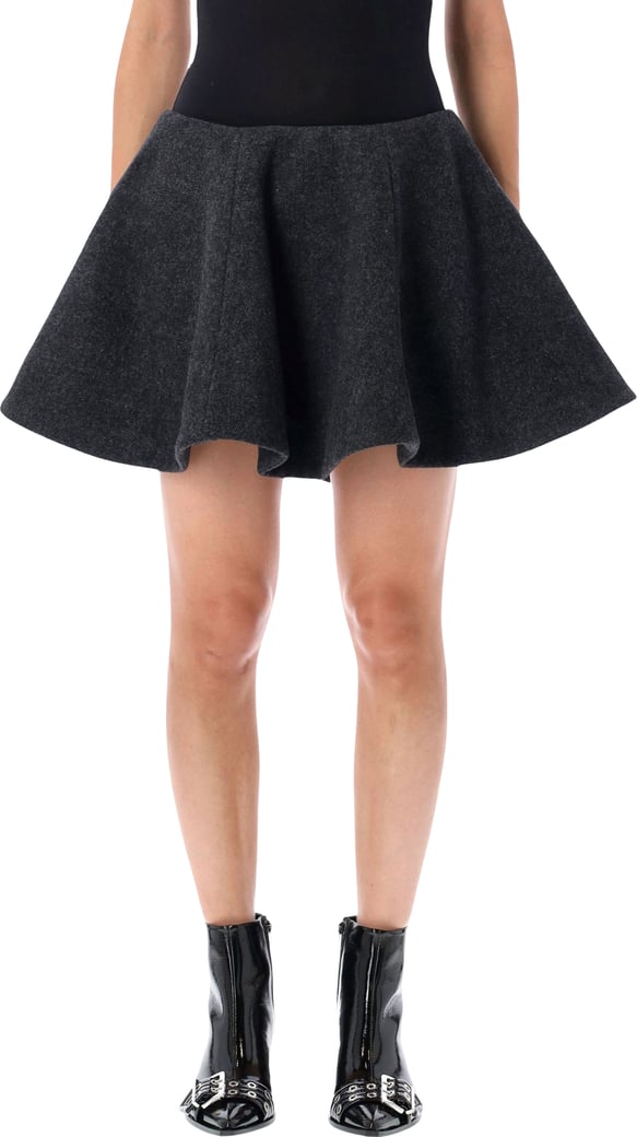 Mini Skirt Wool Phantom Grey