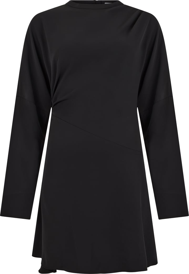 Short dress with draping