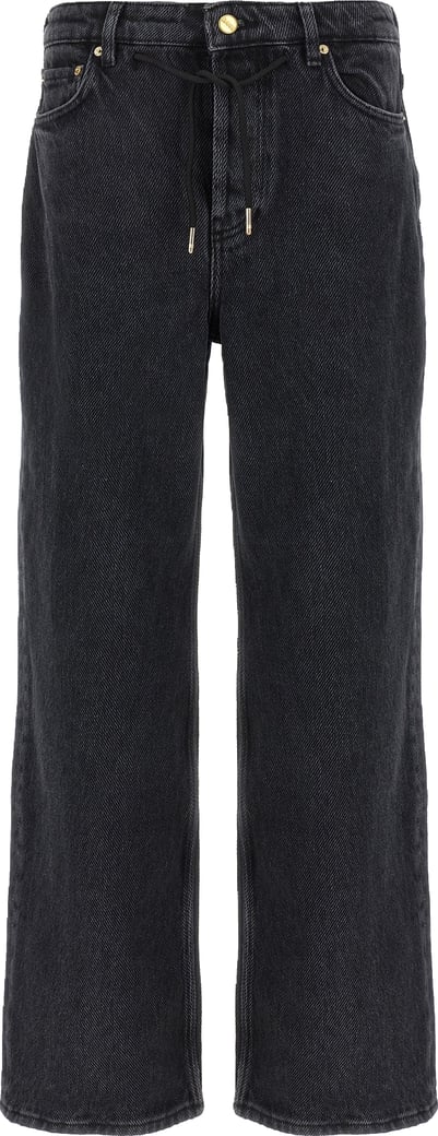 Ganni Black Cotton Jeans Denim